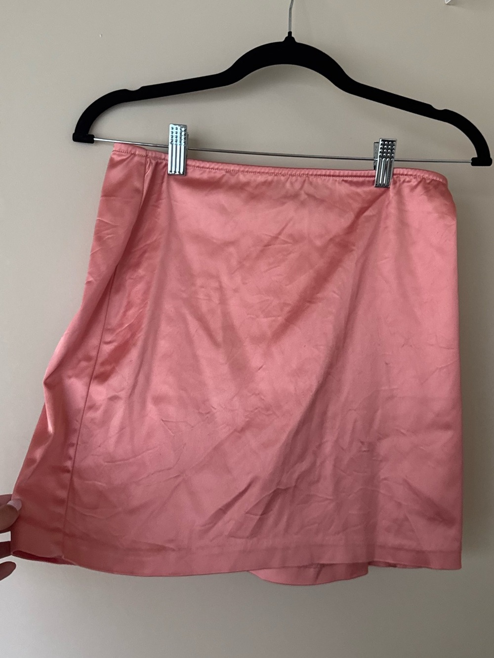 Lulu's Pink Satin Mini Skirt